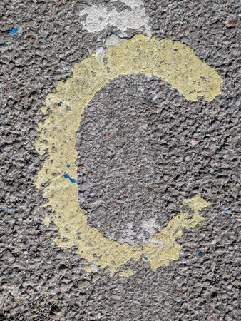 Written Wording in Distressed State Typography Foundの写真素材