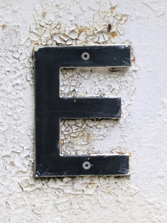 Written Wording in Distressed State Typography Foundの写真素材