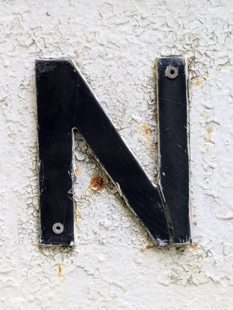 Written Wording in Distressed State Typography Found Ransom Letter Nの写真素材