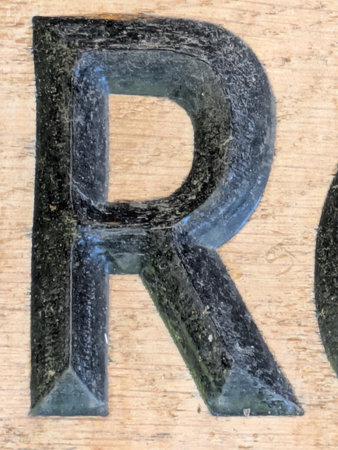 Written Wording in Distressed State Typography Found Ransom Letter Rの写真素材