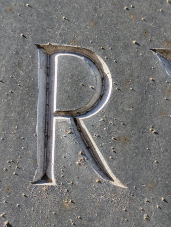 Written Wording in Distressed State Typography Found Ransom Letter Rの写真素材