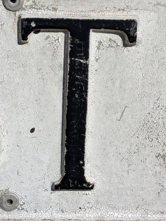 Written Wording in Distressed State Typography Found Tの写真素材