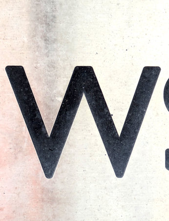 Written Wording in Distressed State Typography Found Ransom Letter Wの写真素材