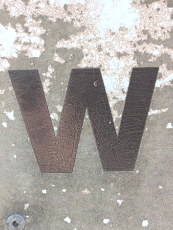 Written Wording in Distressed State Typography Found Ransom Letter Wの写真素材