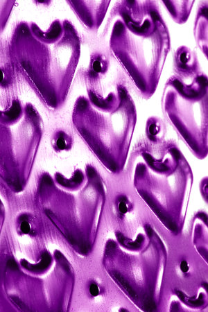 Abstract metallic industrial steel or metal heart and swirl shapeの写真素材