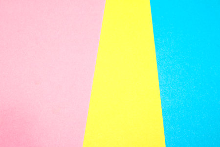 Simple Paper Card Primary Colour Lined Geometric Shapes in Multicolour Backgroundの写真素材