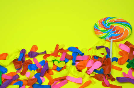 Lollipop And Balloon Celebrationの写真素材