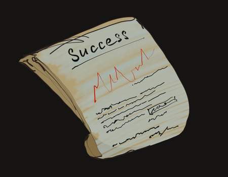 newspaper about successの写真素材