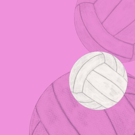 volleyball ball, abstract design templatesの写真素材