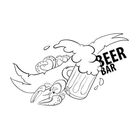 Beer bar. のイラスト素材