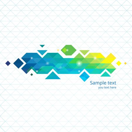 Abstract color triangular sign. Vector illustration EPS10のイラスト素材