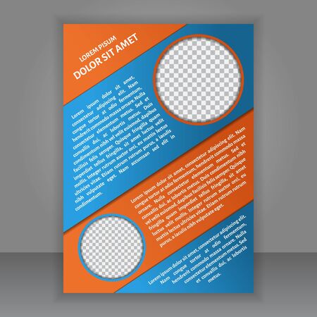 Magazine, flyer, brochure and cover layout design print template, vector Illustrationのイラスト素材