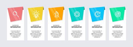 Infographic design with icons and 5 options or steps. Thin line. Infographics business concept. Can be used for info graphics, flow charts, presentations, web sites, banners, printed materialsの写真素材