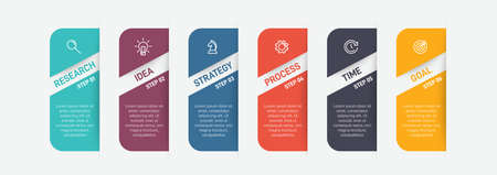 Infographic design with icons and 5 options or steps. Thin line vector. Infographics business concept. Can be used for info graphics, flow charts, presentations, web sites, banners, printed materials.のイラスト素材