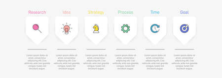 Infographic design with icons and 5 options or steps. Thin line vector. Infographics business concept. Can be used for info graphics, flow charts, presentations, web sites, banners, printed materials.のイラスト素材