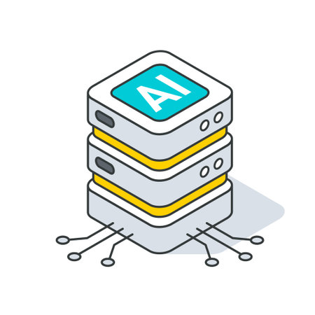 A rectangle art font gadget with AI logo in electric blueのイラスト素材