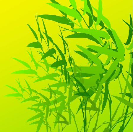 Illustration of an amount of bamboo combined together as a bamboo background.のイラスト素材