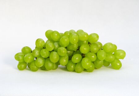 Bunch of grapes on a white backgroundの写真素材