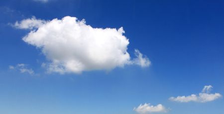 Blue sky and white clouds 
