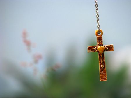 Hanging on the cross bonesの写真素材