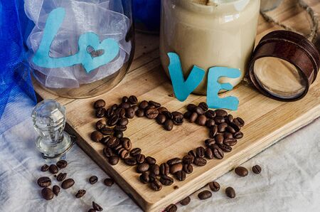Coffee Valentine gift for your loveの写真素材