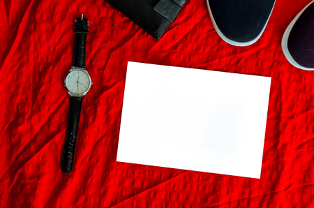 White list. Men's Accessoriesの写真素材