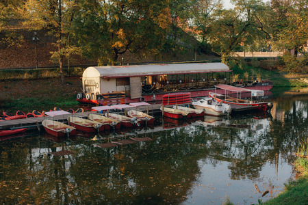 River cafe in pierのeditorial素材