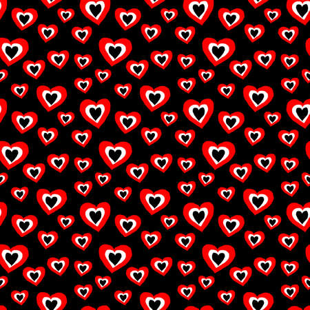 background design with hearts on black background