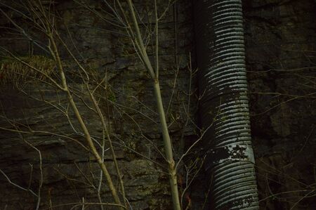drainage pipe in West Virginiaの写真素材