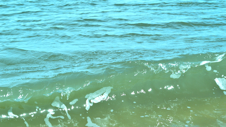 Ocean waves off the coast of Florida, closeup