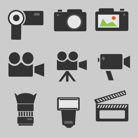cinema video vector iconのイラスト素材
