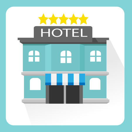 five star hotel isolatedのイラスト素材