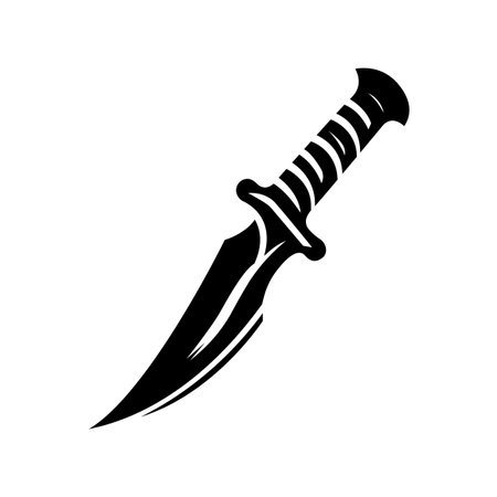 Dagger Silhouette Vectorのイラスト素材