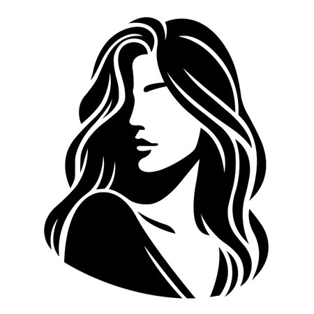 Girl Silhouette Vectorのイラスト素材