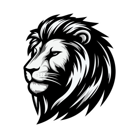 Lion Silhouette Vectorのイラスト素材