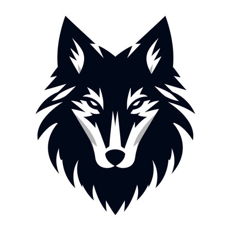 Wolf Face Vectorのイラスト素材