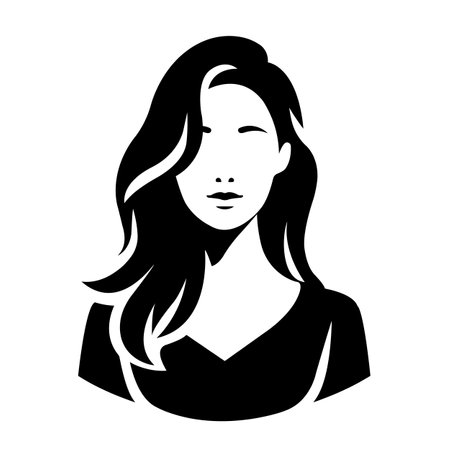 Girl Silhouette Vectorのイラスト素材