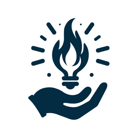 Hand with Bulb Innovative amp Creative Illustrationのイラスト素材