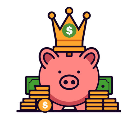 Piggy Money Potのイラスト素材