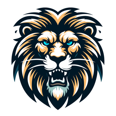 Lion Head Mascotのイラスト素材