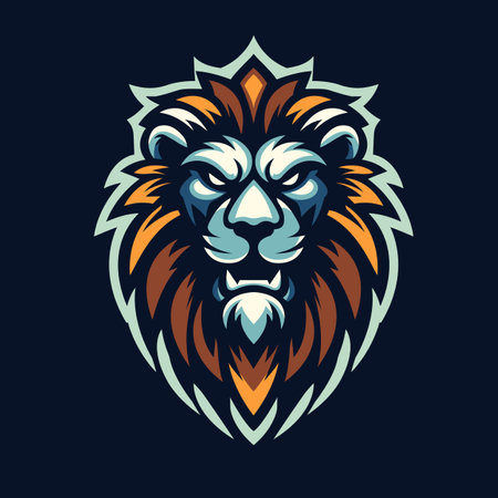 Lion Head Mascotのイラスト素材