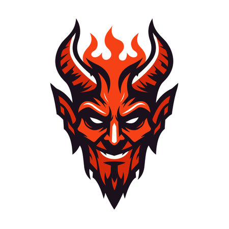 Devil Face Tattooのイラスト素材