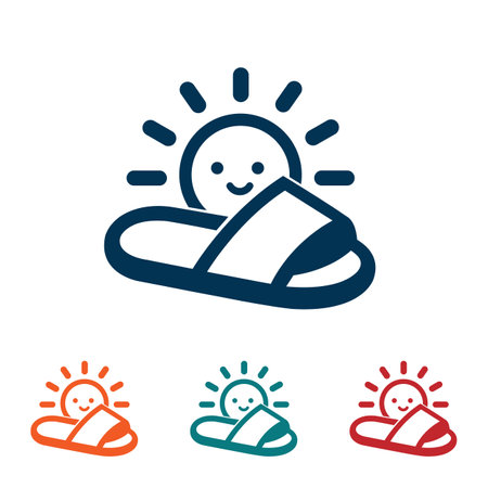 Summer Slipper  illustrationのイラスト素材