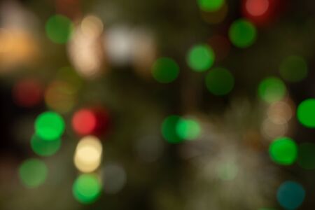 Multicolour defocused bokeh lights in the night for background New Year or christmas festive