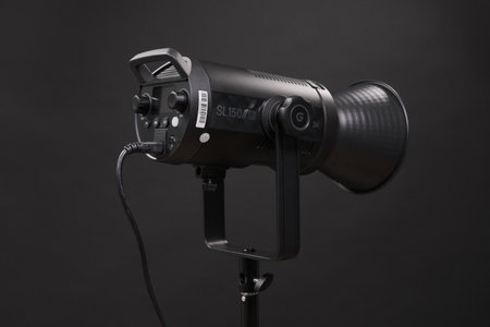 godox sl 150 video light path on black backgroundのeditorial素材