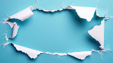 Realistic Torn paper Ripped edge scraps booking in center, space for copy text, black background. torn paper edgeの素材