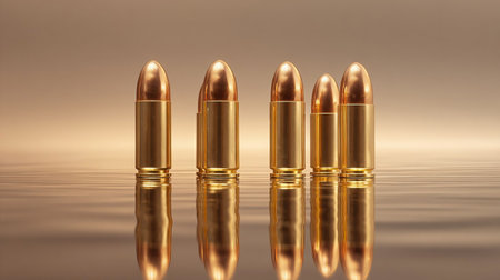 Reflections of Golden Bullets on a Surfaceの素材