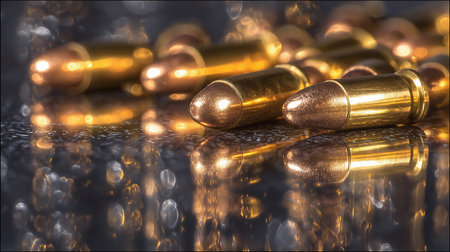 Reflections of Golden Bullets on a Surfaceの素材