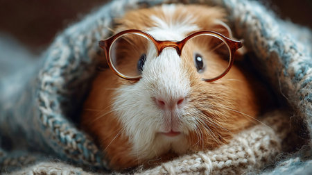 Concept of how to care for your senior guinea pig. The guinea pig or domestic guinea pig, Cavia porcellus. The guinea pig or domestic guinea pig, Cavia porcellus also known as the cavy or domestic cavy.の素材