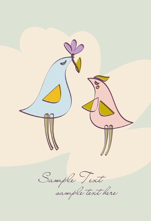 abstract, art, beautiful, bird, flower のイラスト素材